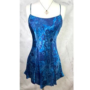 Y2k Victoria Secret 100% Silk Mini Babydoll Slip Dress Fairy Satin Whimsigoth M